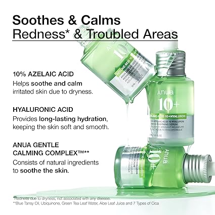 Anua 10+ Azelaic Acid 10+ Hyaluron Redness Soothing Serum