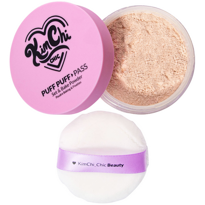 (NEW SIZE !) PUFF PUFF PASS SET & BAKE POWDER - 03 TRANSLUCENT