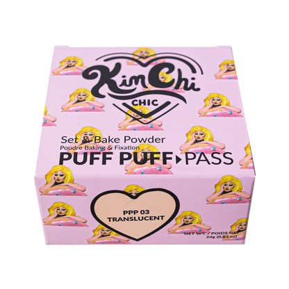 (NEW SIZE !) PUFF PUFF PASS SET & BAKE POWDER - 03 TRANSLUCENT